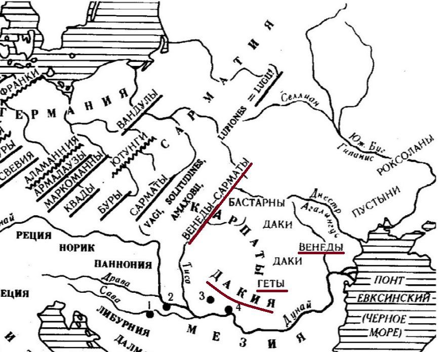 Римские провинции Реция, Норик, Паннония и другие